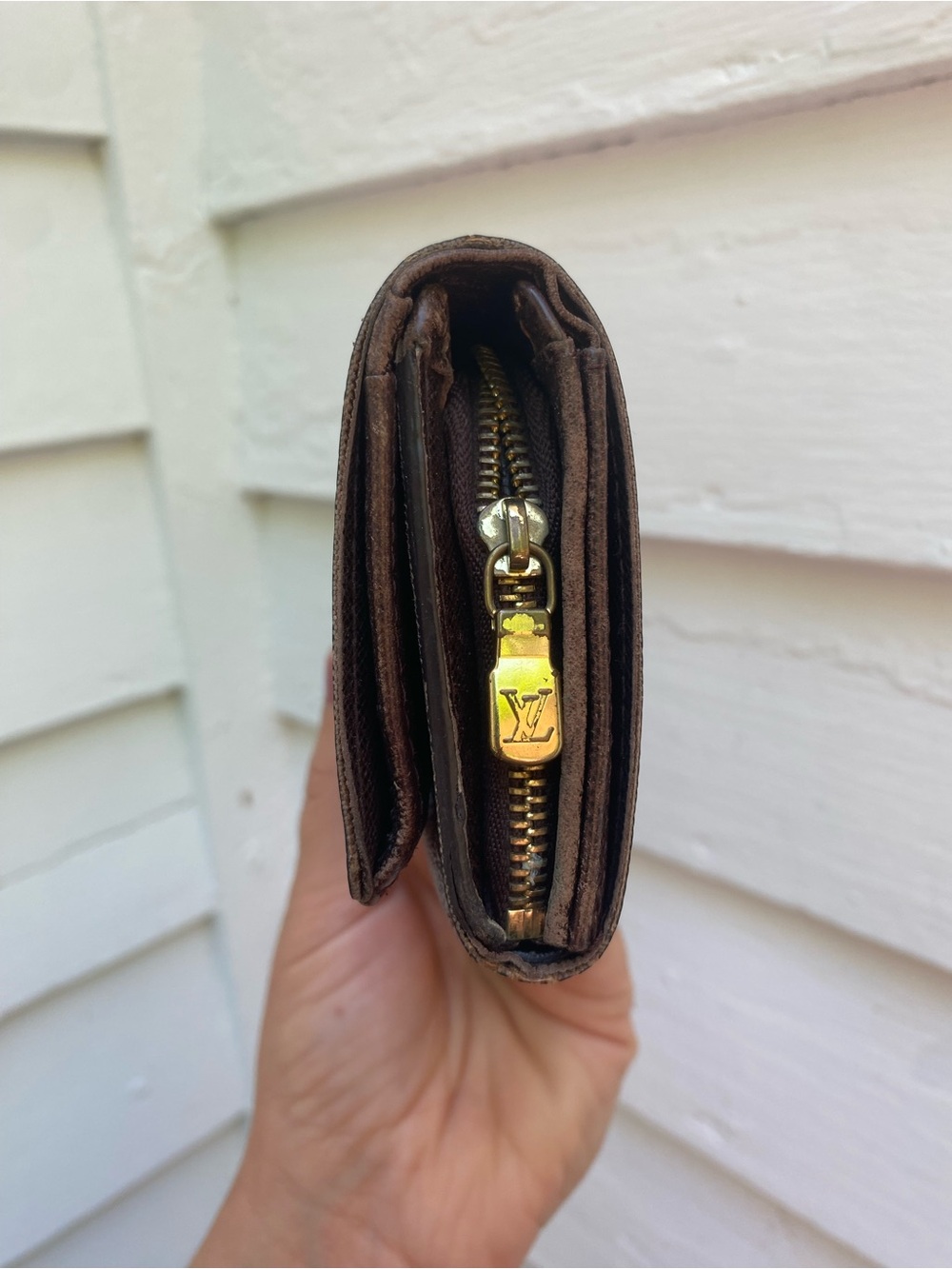 Louis Vuitton Brown Checkered Canvas Clutch Wallet - Picture 12 of 17